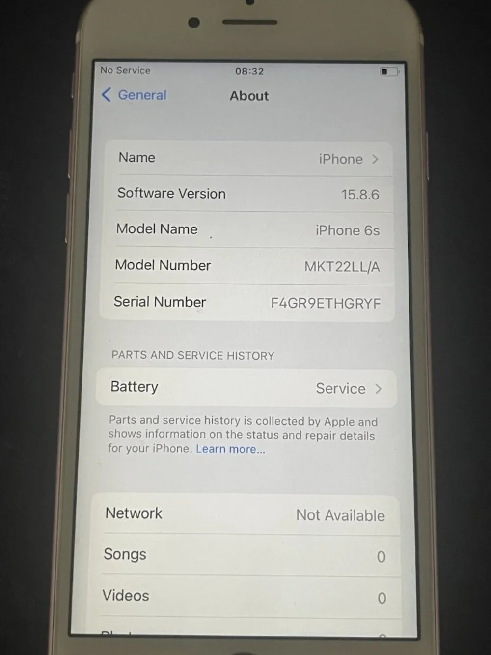 iPhone 6s Pink Verizon Looks Great Works But Week Battery